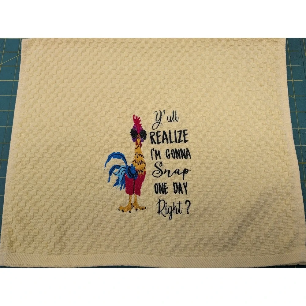 Ya'll Realize I'm Gonna Snap One Day Right? Kitchen Bath Bar Hand Towel